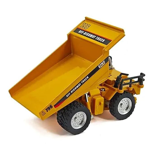 Engineering RC Dump Truck Toy for Kids | Rechargeable Remote Control Construction Truck with Lights