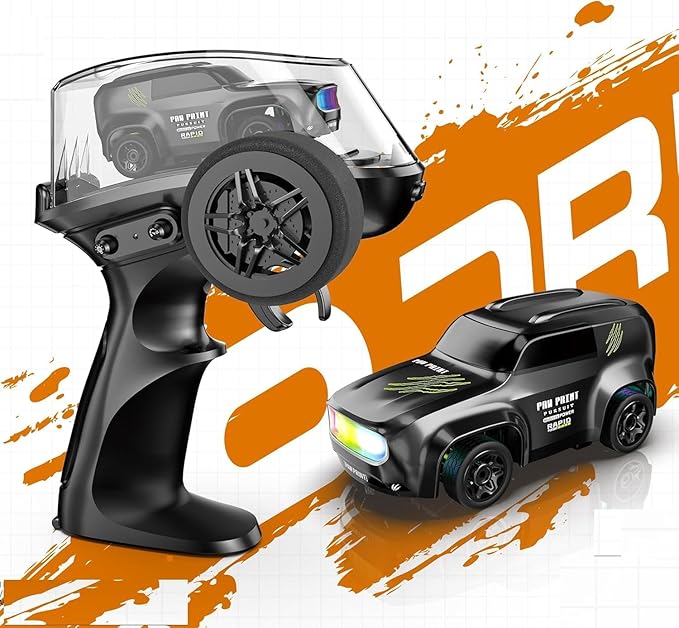RC Drift Car with Remote Control - 2.4GHz High Speed Racing Car with LED Lights for Kids & Adults