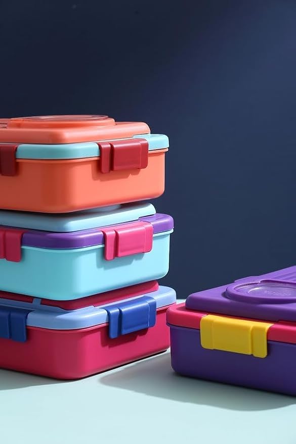Kids Stainless Steel Lunch Box with Sauce Cup - Leakproof Bento Lunch Box for School & Travel