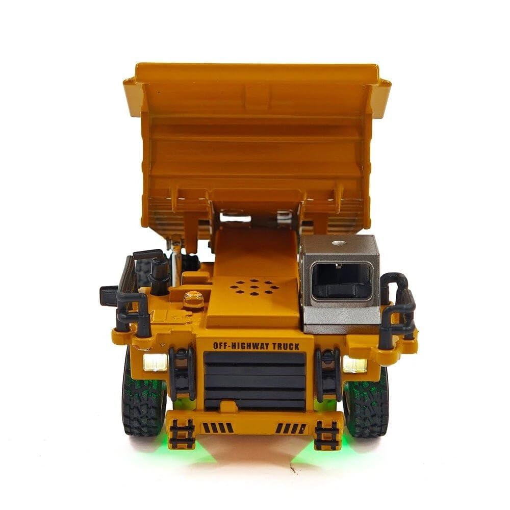 Engineering RC Dump Truck Toy for Kids | Rechargeable Remote Control Construction Truck with Lights