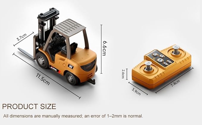 Engineering RC Forklift Toy for Kids | Rechargeable Remote Control Lifting Truck with Lights