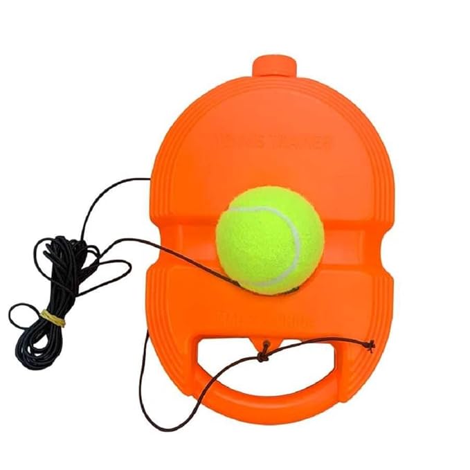 Indoor Tennis Practice Trainer for Kids – Hanging Rebound Ball Game with Rackets