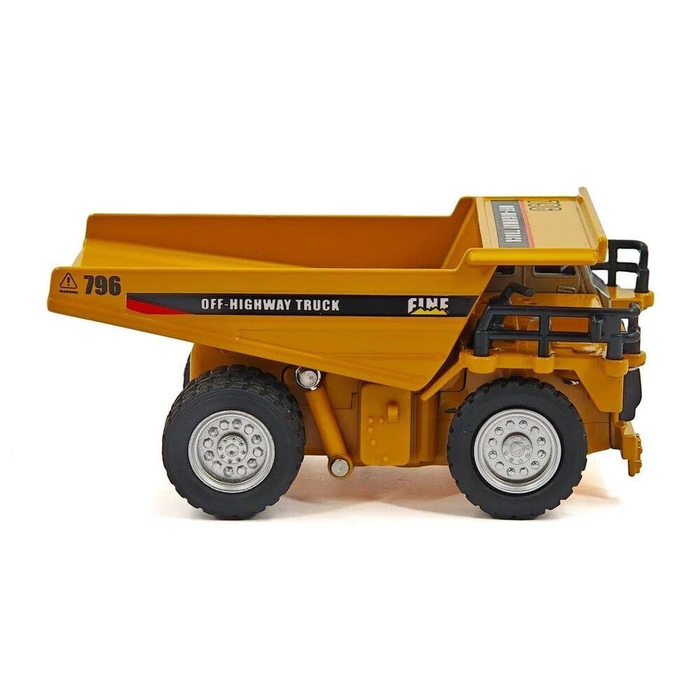 Engineering RC Dump Truck Toy for Kids | Rechargeable Remote Control Construction Truck with Lights