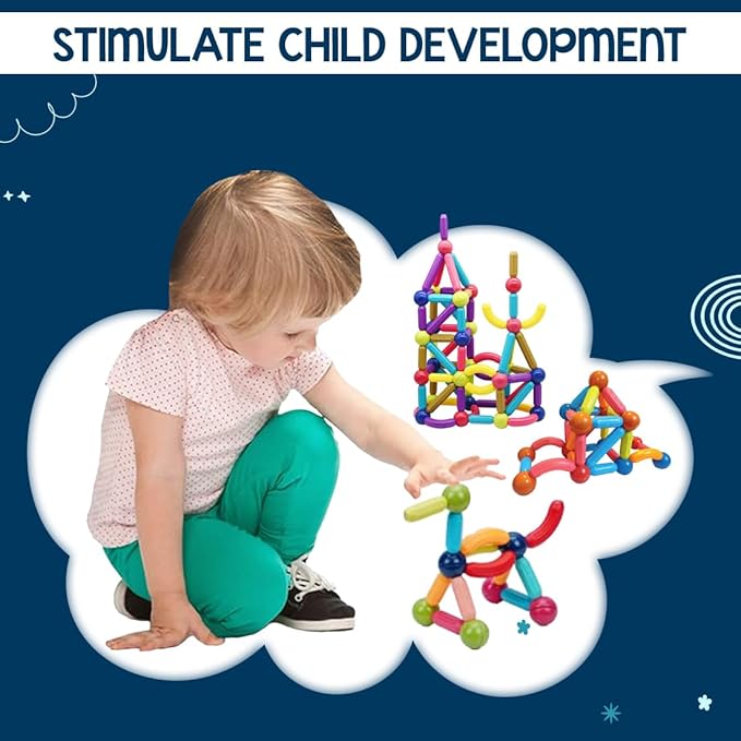 Magnetic Stick Building Toy Set for Kids – Creative Learning & STEM Construction Game