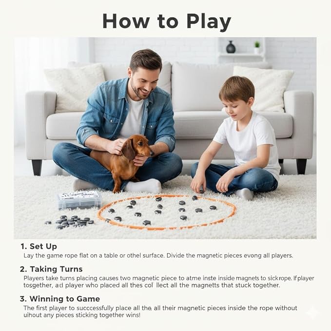 Magnetic Rope Battle Game for Kids and Adults