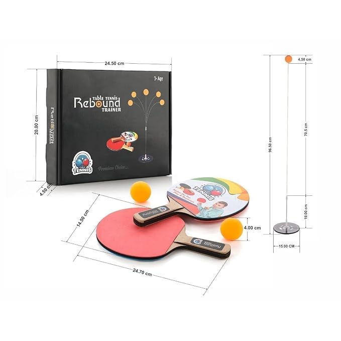 Table Tennis Rebound Trainer for Kids – Solo Practice Ping Pong Toy with Adjustable String