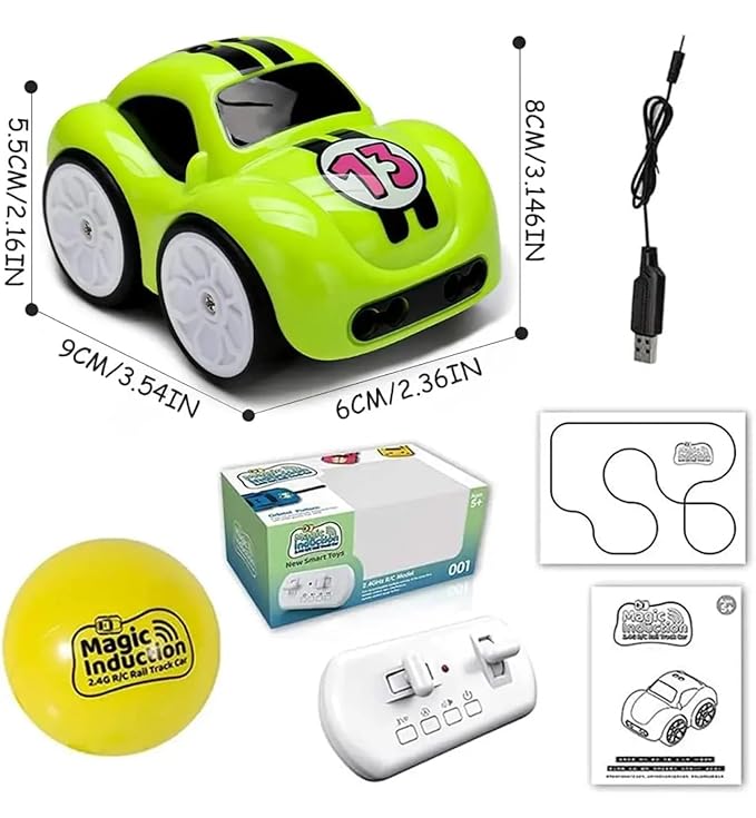 Magic Induction RC Sensor Car for Kids | Smart Line Following Toy with Remote Control