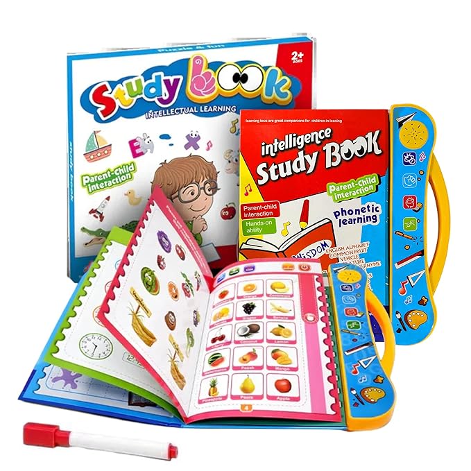Kids Interactive Intelligence Book with Sound – Phonics Learning & Activity Toy
